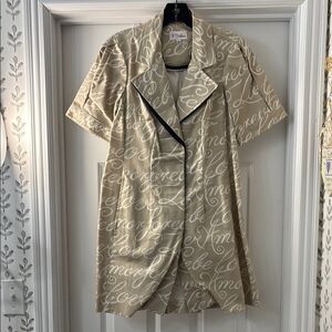 The Sak Beige Script Print Women's Sleepwear